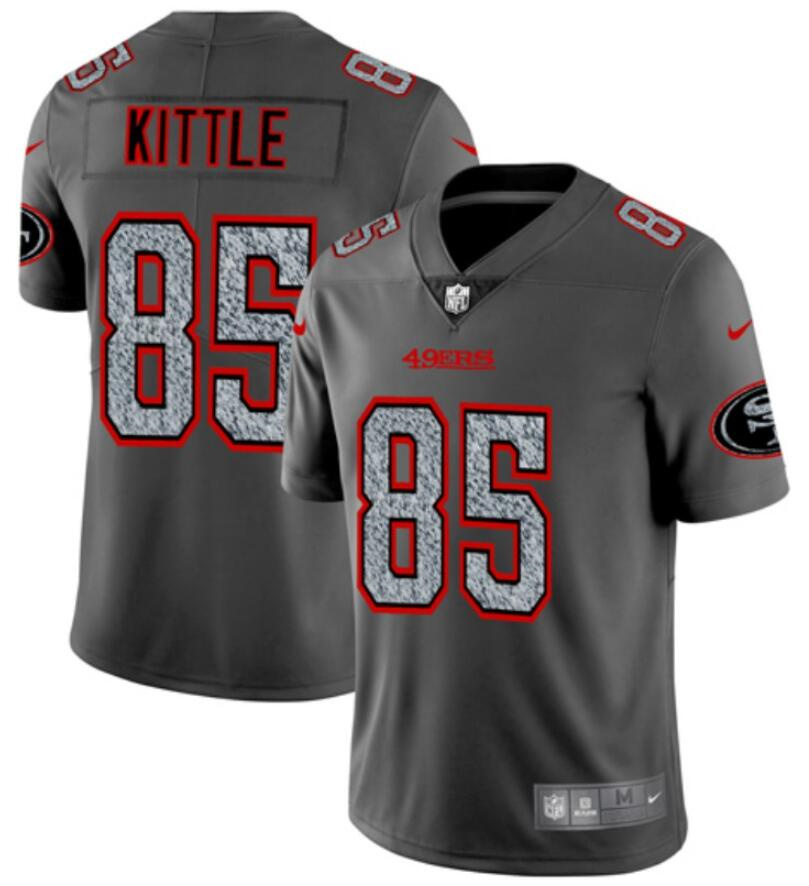 Men's San Francisco 49ers Active Player Custom 2019 Gray Fashion Static Limited Stitched Football Jersey Men's San Francisco 49ers Active Player Custom 2019 Gray Fashion Static Limited Stitched Football Jersey